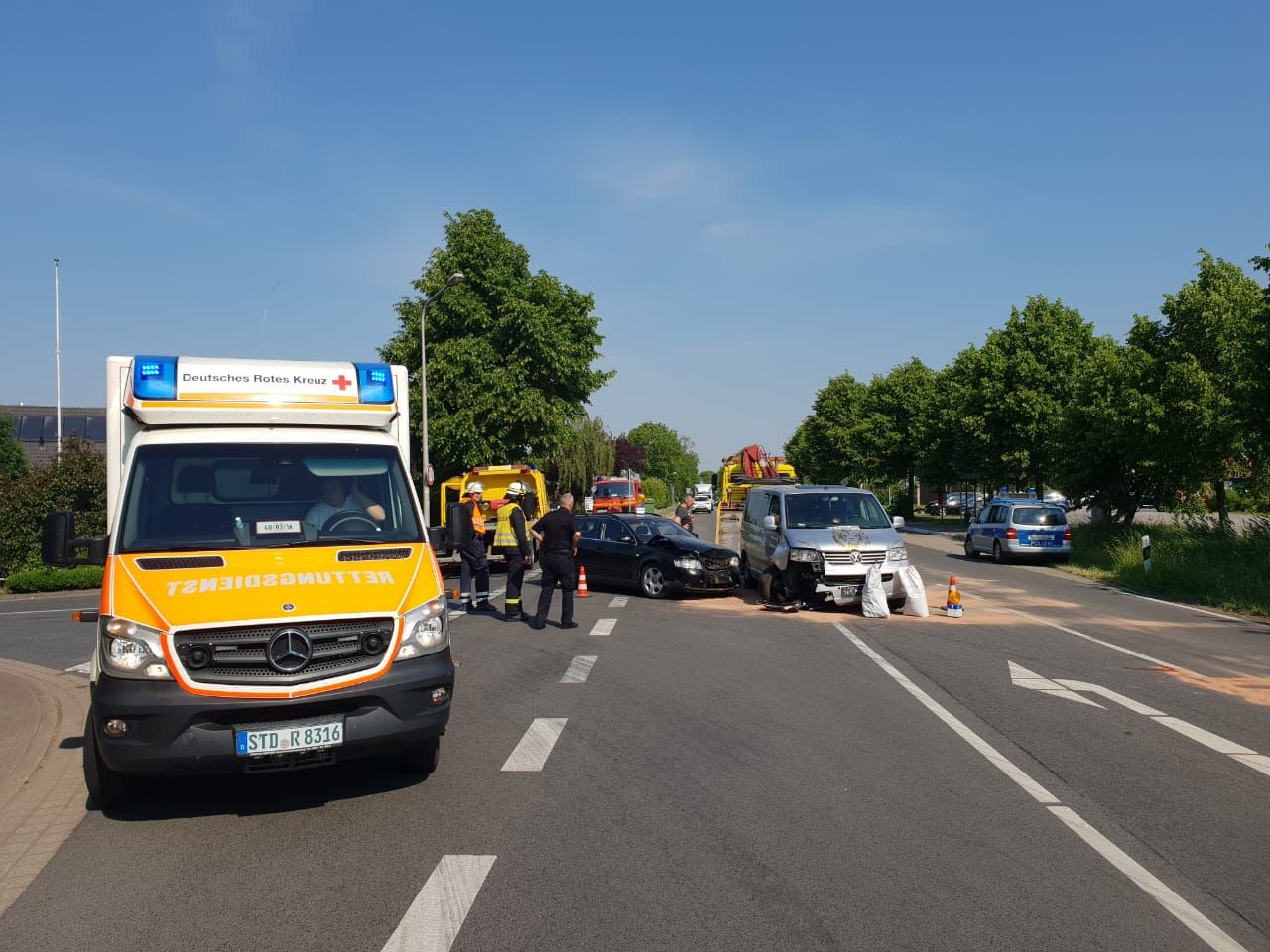 4 Verletzte nach Unfall im Alten Land