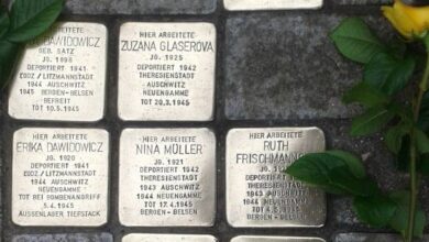 Rundgang zu Gedenkorten mit Stolpersteinen für Opfer des Nationalsozialismus in Süderelbe