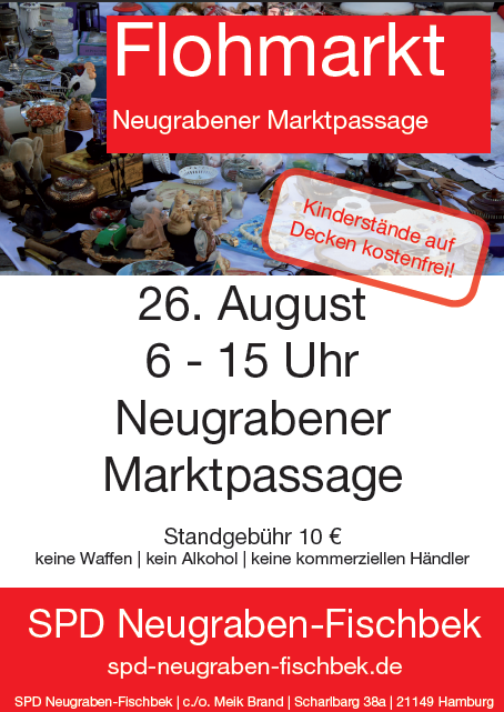 Traditioneller Flohmarkt der SPD Neugraben-Fischbek