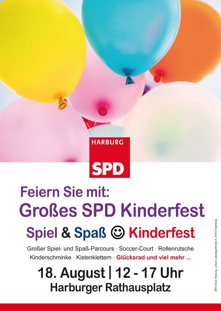 Kinderfest auf dem Harburger Rathausplatz