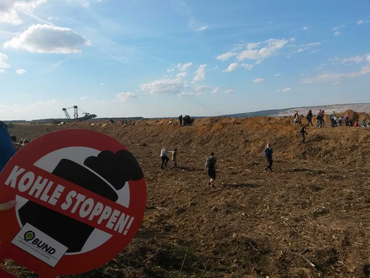 „Harburger Grüne demonstriert im Hambacher Wald“