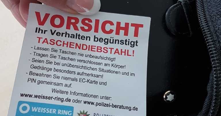 Polizei machte auf leichtsinniges Verhalten aufmerksam