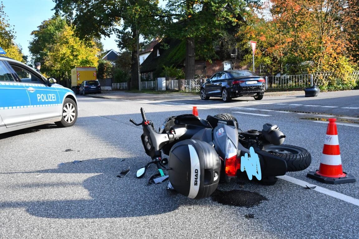 Neuwiedenthaler Straße nach Zweiradunfall gesperrt