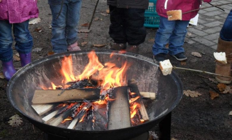 Laternenfest mit Lagerfeuer in der DRK-Kita „Villa Kunterbunt“