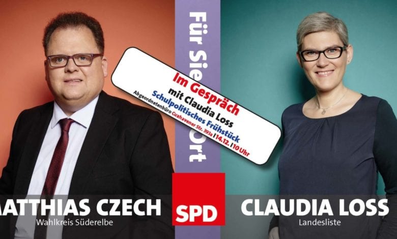 Schulpolitisches Frühstück mit Czech und Loss