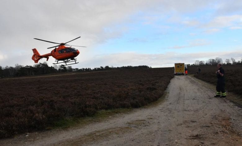 Feuerwehr rettet verletzte Frau aus Fischbeker Heide