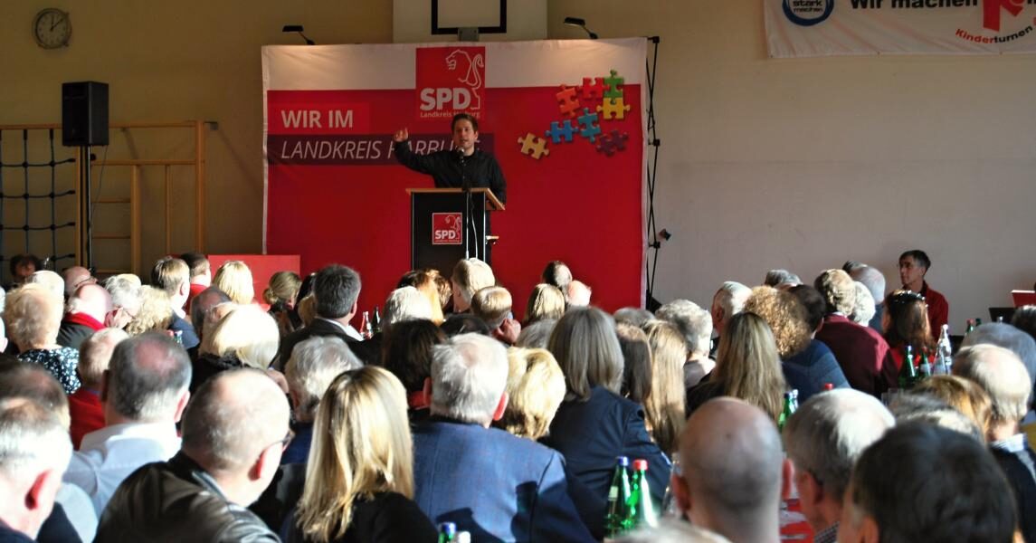 Kevin Kühnert beim Neujahrsempfang der SPD im Landkreis Harburg