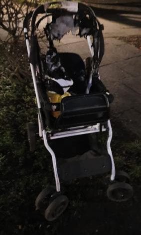 Kinderwagen brennt - Passanten löschen spontan 4 Kinderwagen brennt - Passanten löschen spontan