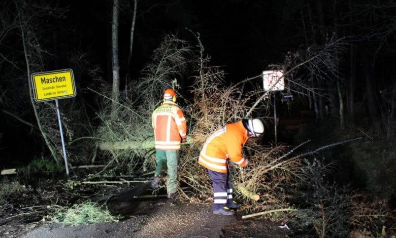 Sturmeinsätze im Landkreis forderte die Feuerwehren