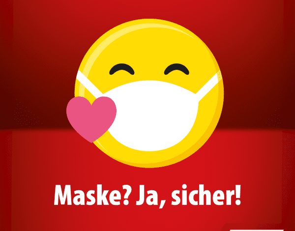 Hamburger Promis erinnern an die Maskenpflicht