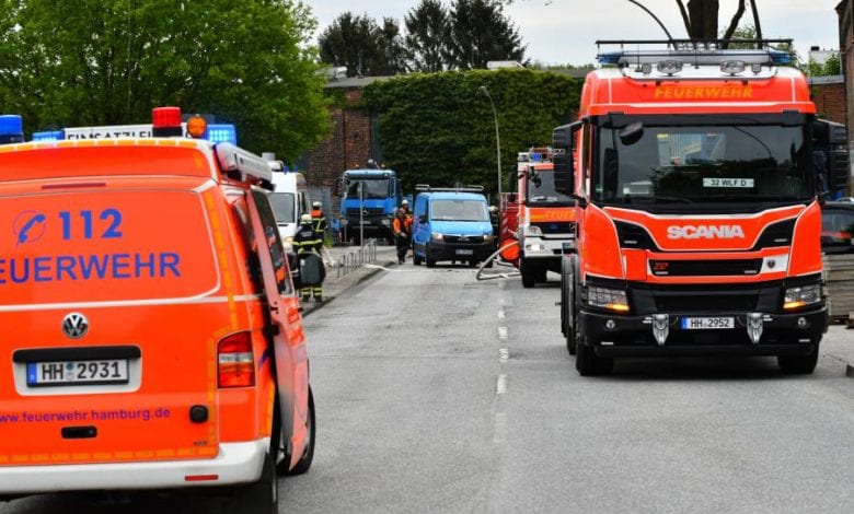 Bauarbeiter beschädigen Gasleitung in Harburg