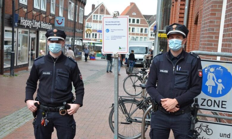 Ordnungsamt kontrolliert mit Unterstützung durch die Polizei die Einhaltung der Corona-Vorgaben