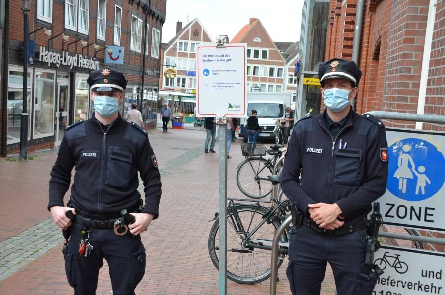 Ordnungsamt kontrolliert mit Unterstützung durch die Polizei die Einhaltung der Corona-Vorgaben