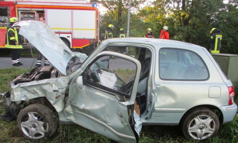 20-jährige Autofahrerin bei Unfall schwer verletzt