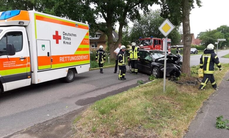 24-jähriger Autofahrer bei Unfall in Kutenholz verletzt