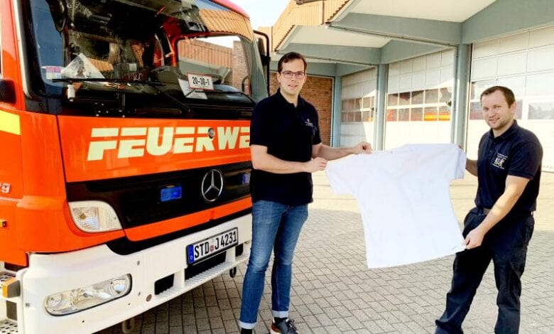 Elbe Kliniken stellen Stader Feuerwehr Kleidung zur Verfügung