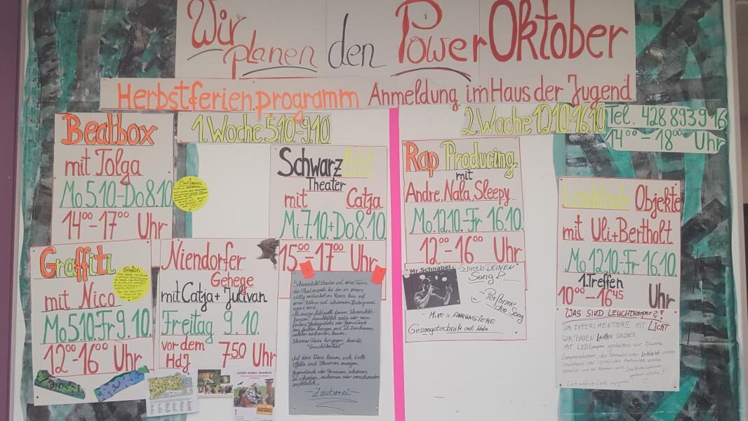 Ferienprogramm im Haus der Jugend Neuwiedenthal