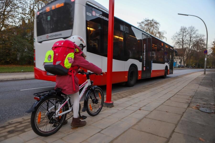 Haltestellenmast auf dem Radweg - muss das sein?