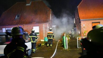 Anbau in Hausbruch geht in Flammen auf