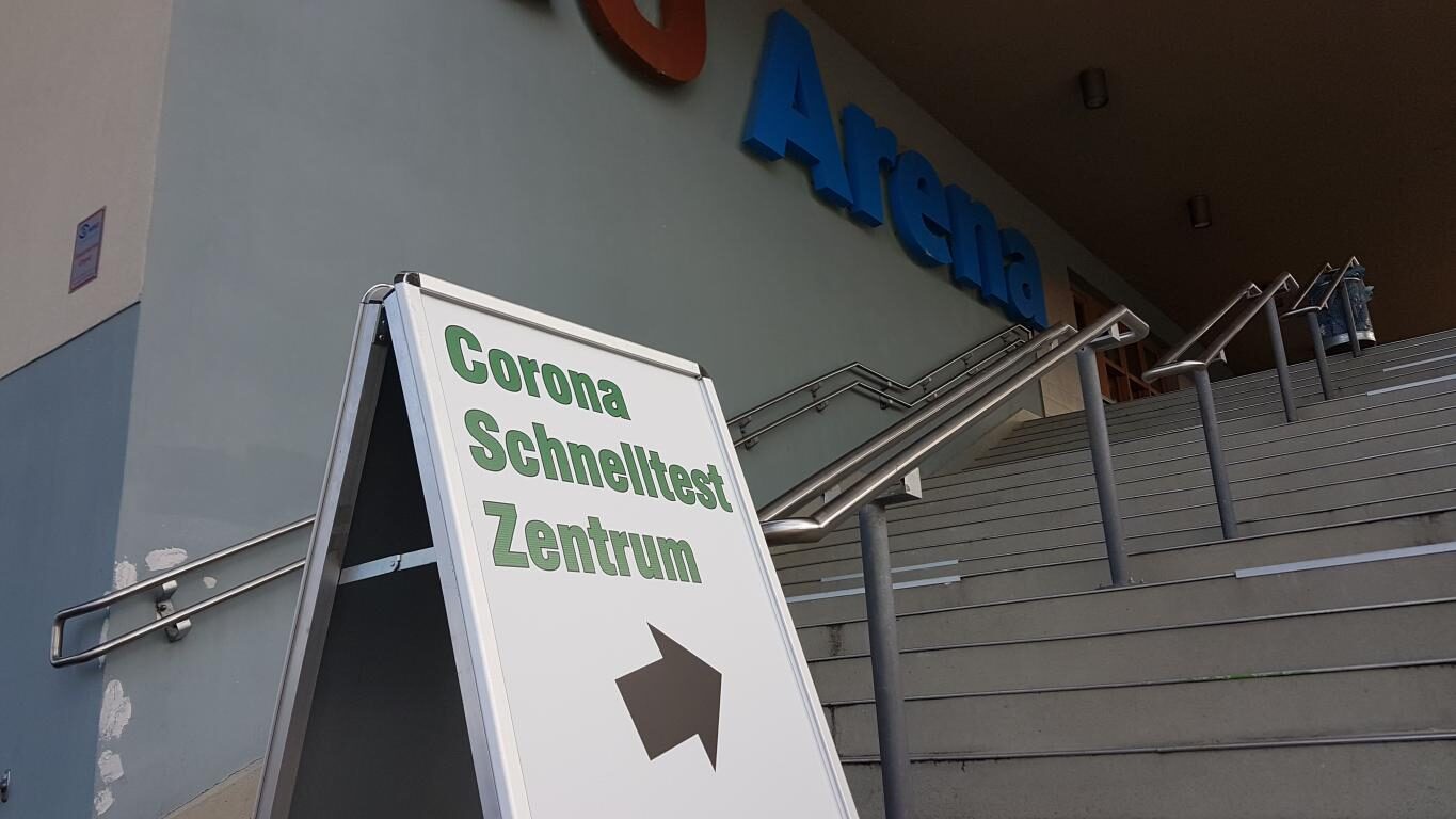 Neues Corona-Testzentrum in Neugraben