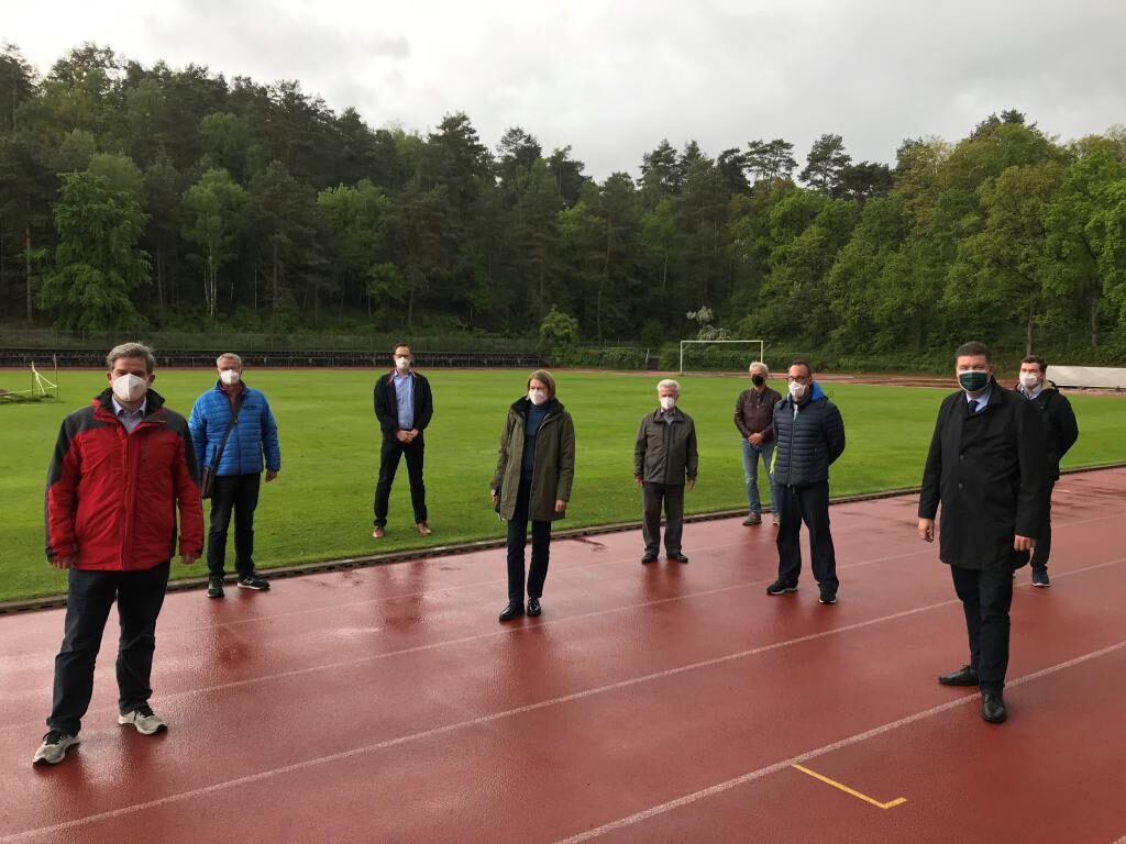 Dressel in Hausbruch: Konstruktiver Austausch zum Projekt „Sportpark Opferberg“