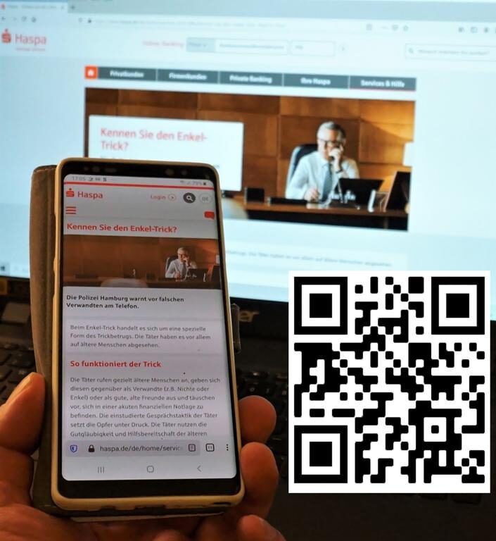 Per Livestream: LKA und Haspa warnen vor Betrug am Telefon