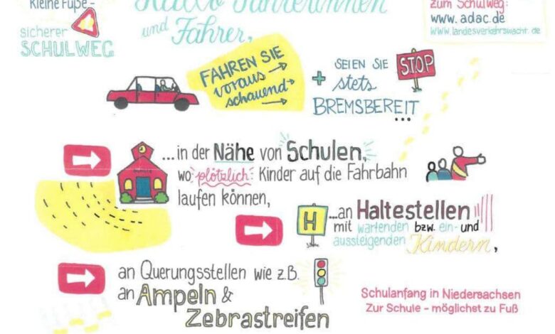 Schulbeginn in Niedersachsen - Polizei mahnt zur Vorsicht