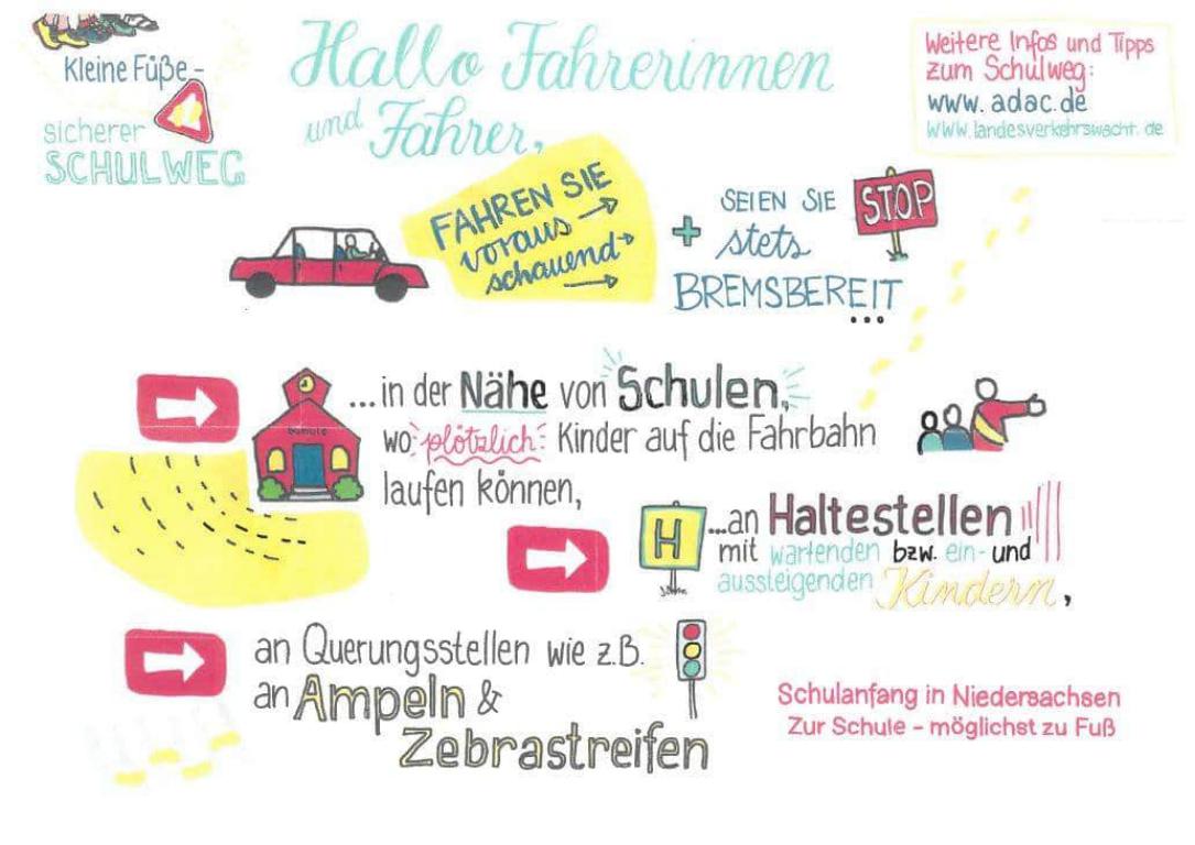 Schulbeginn in Niedersachsen - Polizei mahnt zur Vorsicht