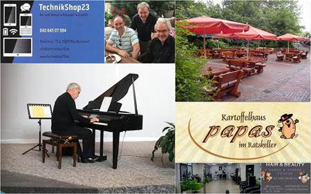 Siegfried Tepper in concert, leckerer Mittagstisch im "Kartoffelhaus papas", und "HAIR & BEAUTY " + "TechnikShop23" am Bahnhof Neu Wulmstorf