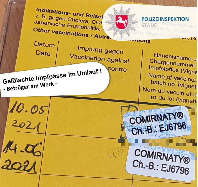 Betrugsversuche mit gefälschten Impfpässen nehmen rasant zu