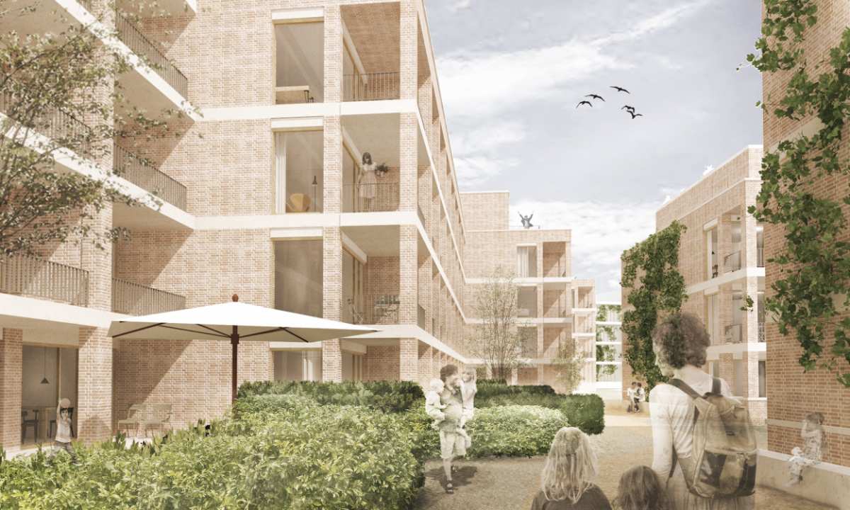 So stellen sich Architekten das neue Wohnquartier am Neugrabener Bahnhof vor