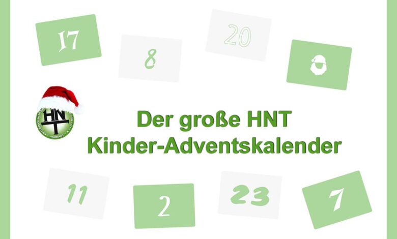 HNT-Adventskalender für Kinder: Online-Aktion mit sportlichen Aufgaben und tollen Preisen