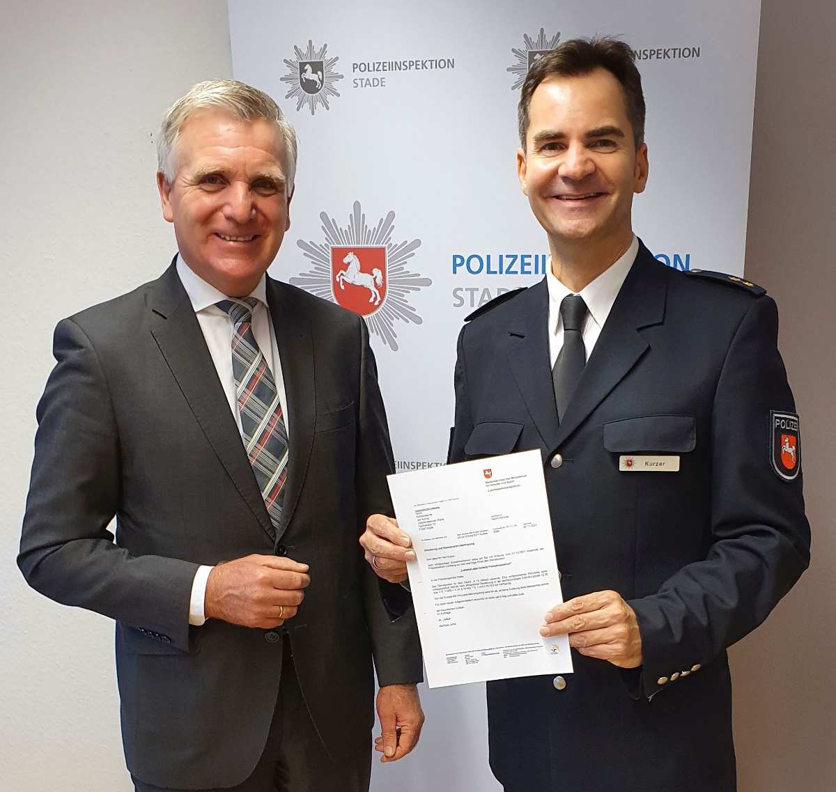 Jan Kurzer neuer Leiter der Polizeiinspektion Stade