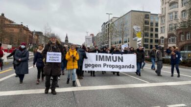 Mehr als 5000 demonstrieren gegen Corona-Maßnahmen