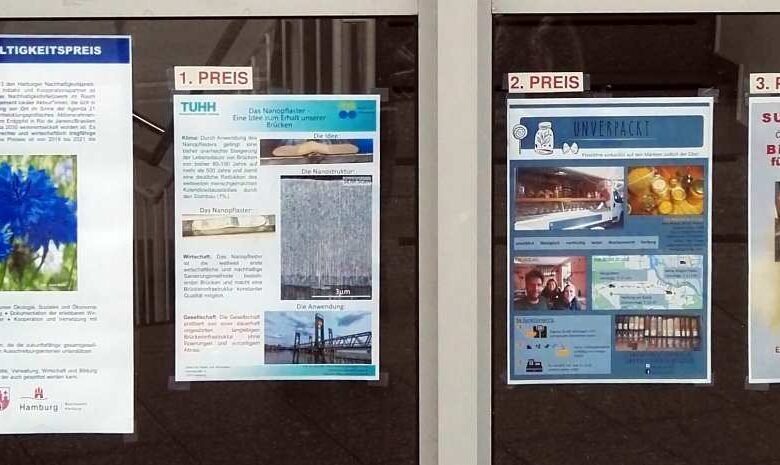 Plakatausstellung zum neunten Harburger Nachhaltigkeitspreis