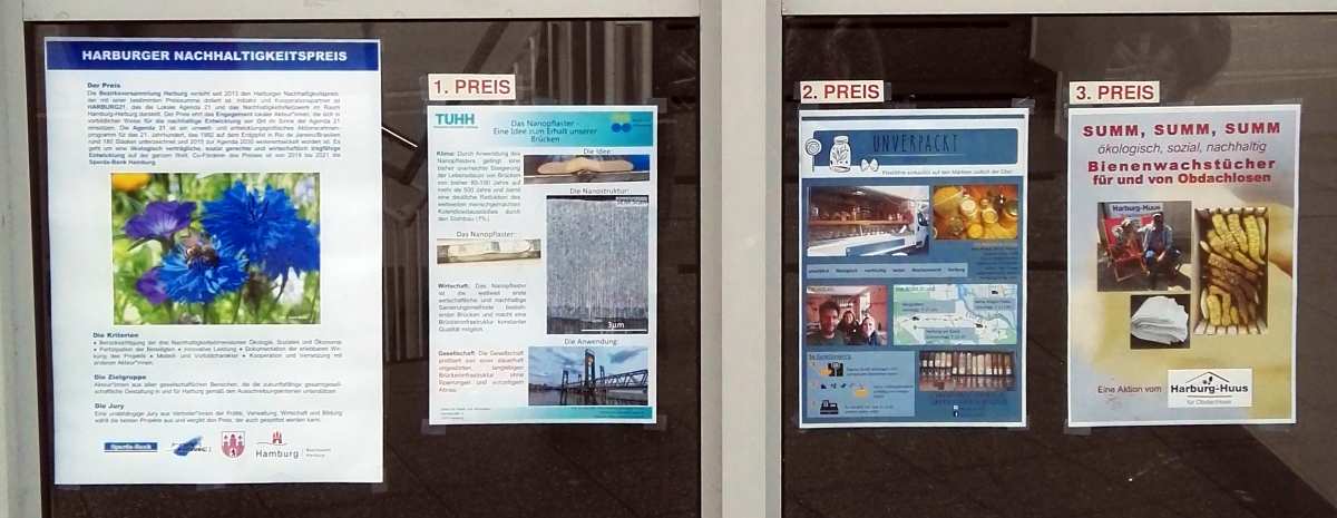 Plakatausstellung zum neunten Harburger Nachhaltigkeitspreis 1 Plakatausstellung zum neunten Harburger Nachhaltigkeitspreis