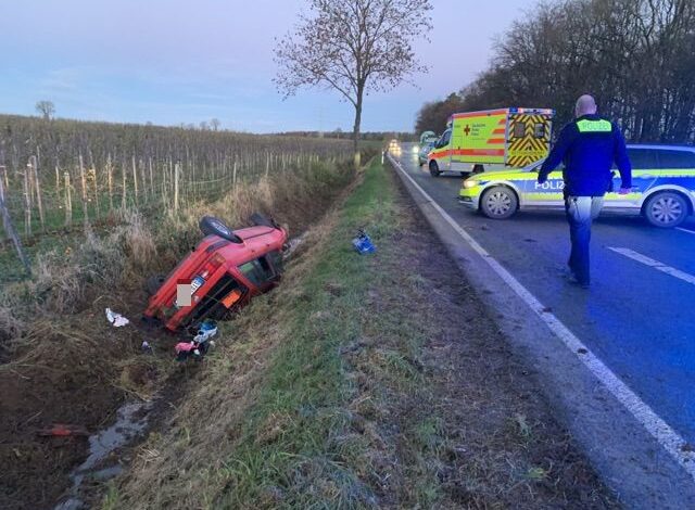 Glatteis am Morgen führt zu einigen Unfällen im Landkreis - Autofahrer in Horneburg leicht verletzt