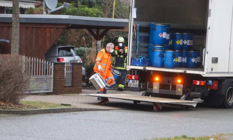 Frau findet riesige Mengen Chemikalien im Keller