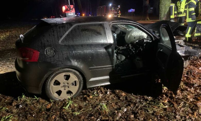 21-jähriger Autofahrer bei Unfall schwer verletzt