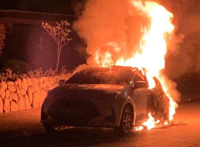 Neues Fahrzeug brennt vollständig aus