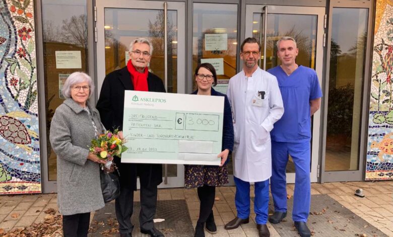 Dankeschön nach Herz-OP: Ehepaar aus Fischbek spendet 3.000 € an Kinder- und Jugendpsychiatrie