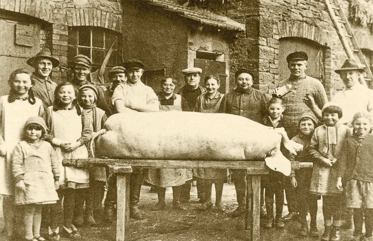 „Vom Schwein zur Wurst – damals und heute“