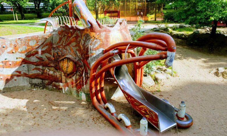 Baubeginn am Kinderspielplatz Drachenthal