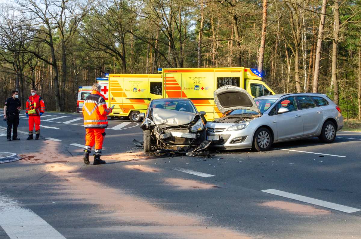 4 Personen und 1 Hund bei Unfall verletzt