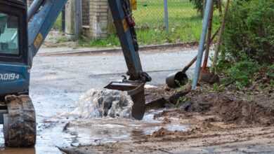 Rohrbruch legt Wasserversorgung lahm