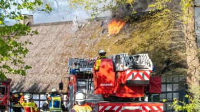 Wohnhaus wird durch Feuer stark beschädigt