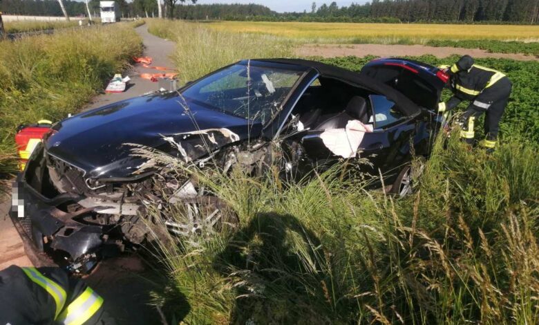 Mercedesfahrer bei Unfall in Apensen schwer verletzt