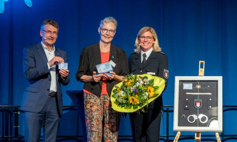 Kristina Erichsen-Kruse neue Ehrenkommissarin der Polizei Hamburg