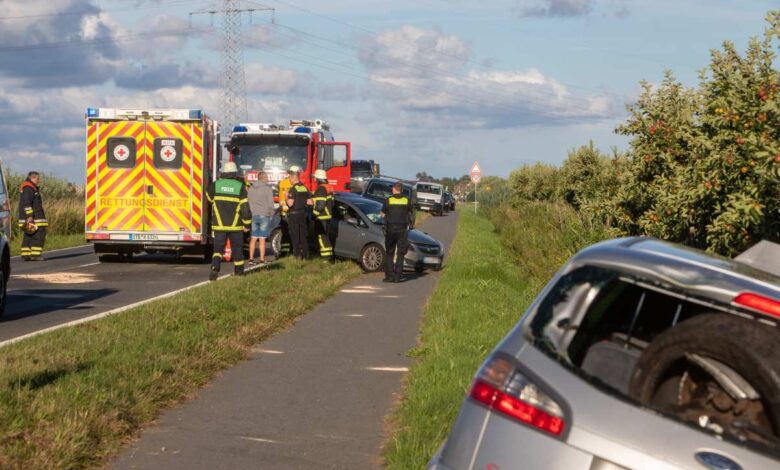 Mehrere verletzte Personen bei schwerem Unfall im Alten Land 9 Mehrere verletzte Personen bei schwerem Unfall im Alten Land