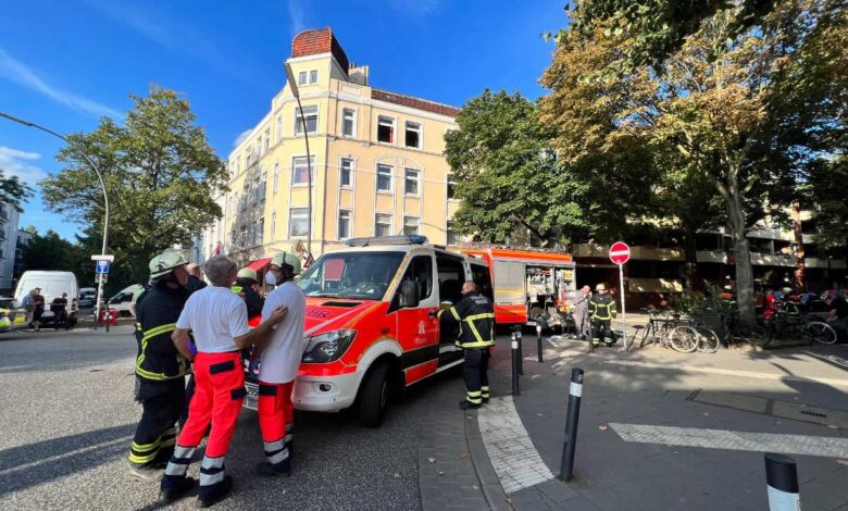 Vier Verletzte nach Treppenhausbrand in Wilhelmsburg